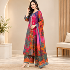 Elegant Embroidered Formal 3-Piece Suit - side view