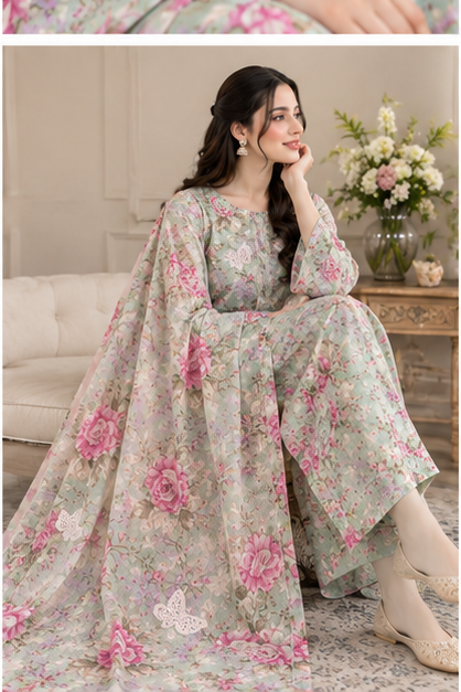 Lawn Suit Detail - Dastaan-e-Husn Wears