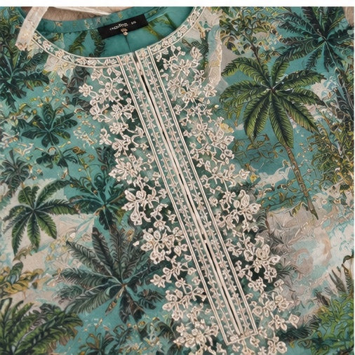 Hand-Embroidered Formal 3-Piece Suit - side view