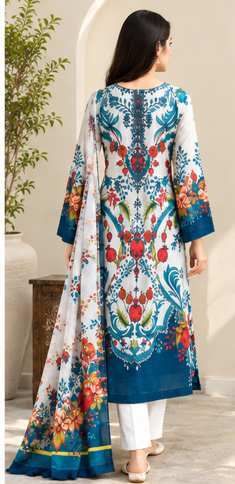 Chiffon Dupatta Detail - Dastaan-e-Husn Wears