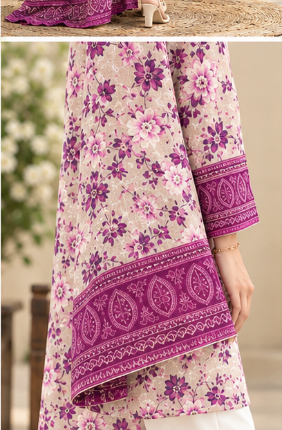 Embroidered Formal 3-Piece Suit - front view