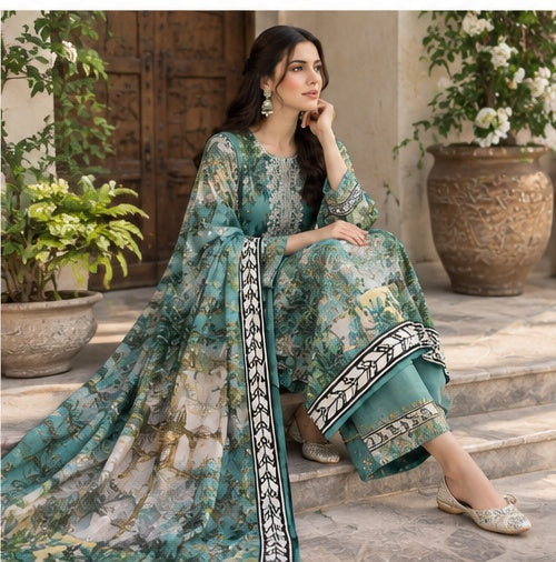 Hand-Embroidered Formal 3-Piece Suit - back view