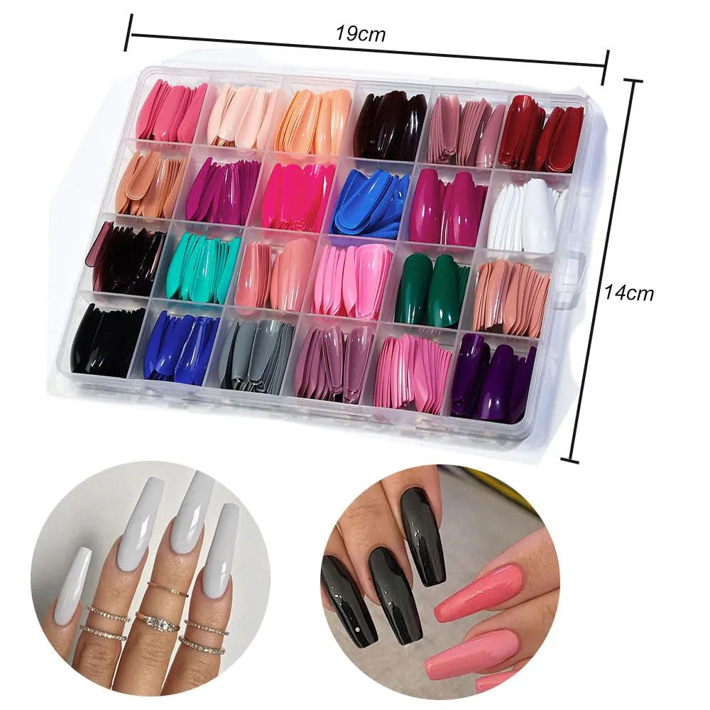 Colorful Nails 576 Pcs Box