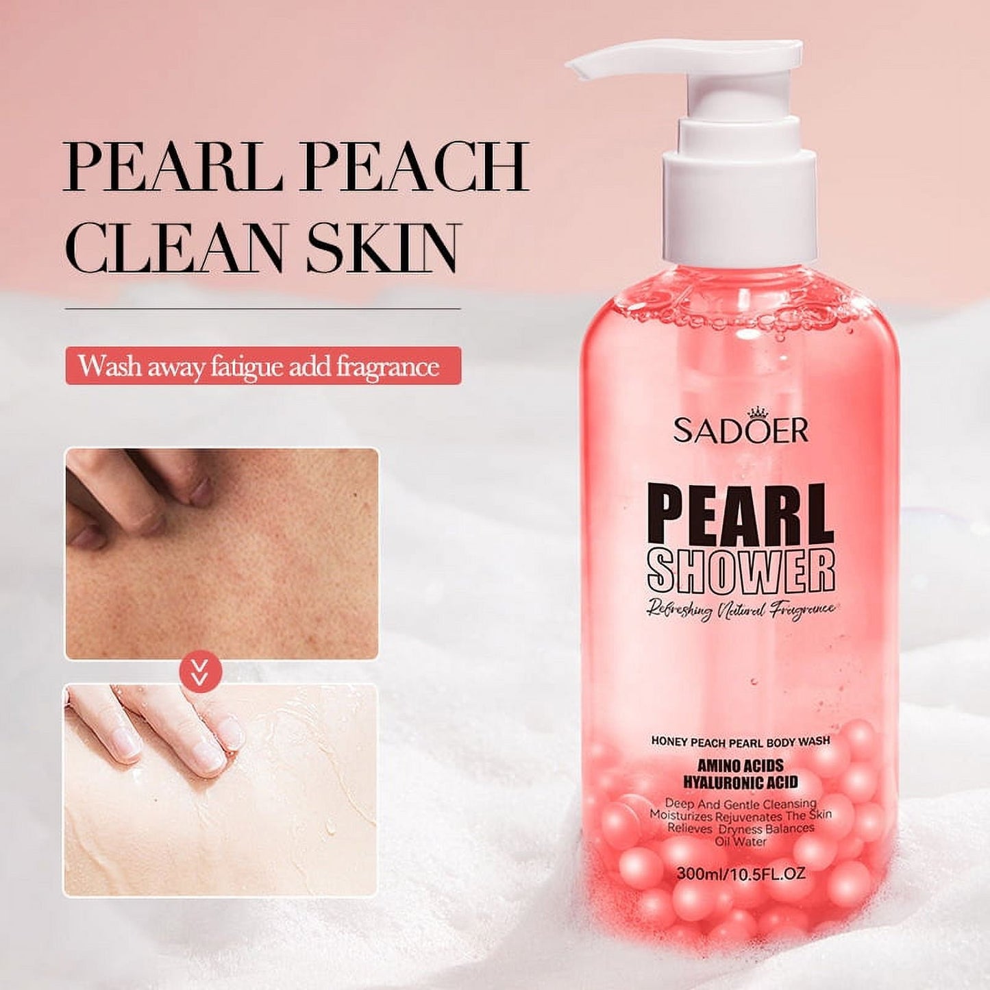 SADOER Peach Pearl Shower Gel 300ml