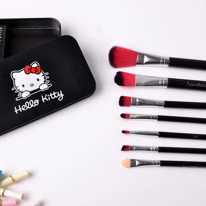 Cute Hello Kitty 7 Makeup brushes