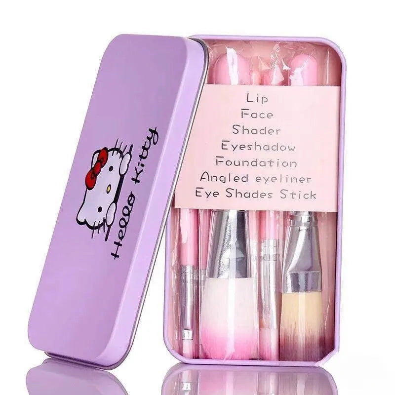 Cute Hello Kitty 7 Makeup brushes