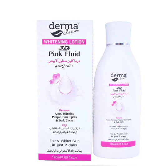 Derma Clean Whitening Lotion Pink Fluid