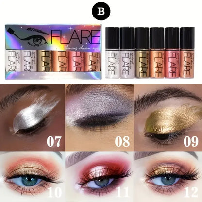 Flare Glitter Eyeliner 6pcs Packets