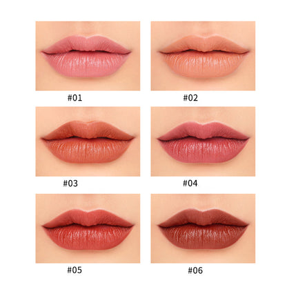 HENG FANG Set OF 6 - Waterproof Matte Color Makeup Lipsticks