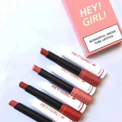 Hey Girl Smoke Tube Matte Lipstick 4 pack