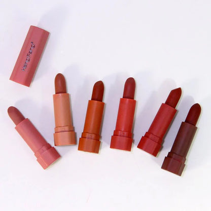 Hengfang 6pcs Mini Velvet Lipstick Waterproof