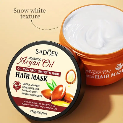 SADOER Argan Oil Anti Hair Loss , Oil Control Moisturizing Hair Mask