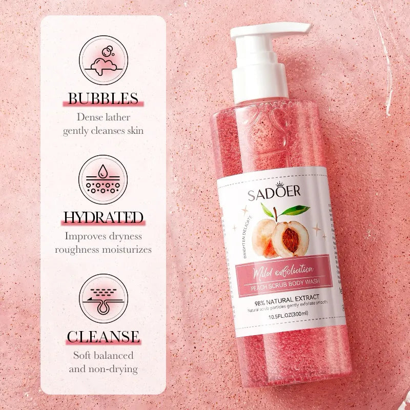 SADOER Fruit Body Scrub Shower Gel