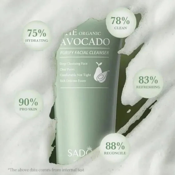 SADOER Organic Avocado Facial Cleanser