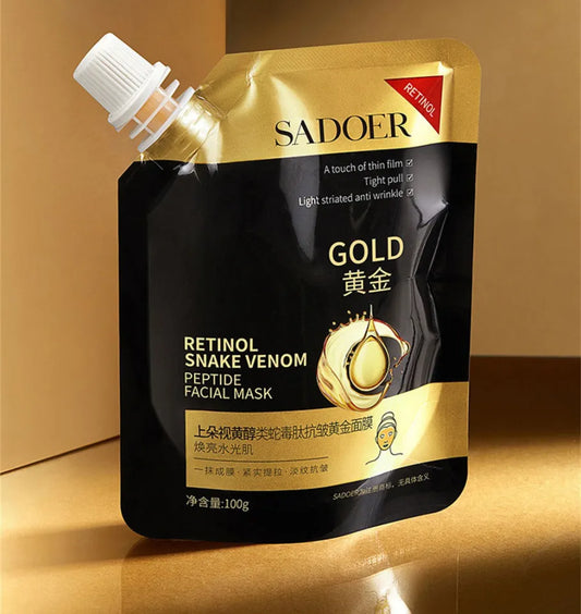 SADOER Retinol Snake Venom Peptide Gold Mask Deep Cleansing Gold