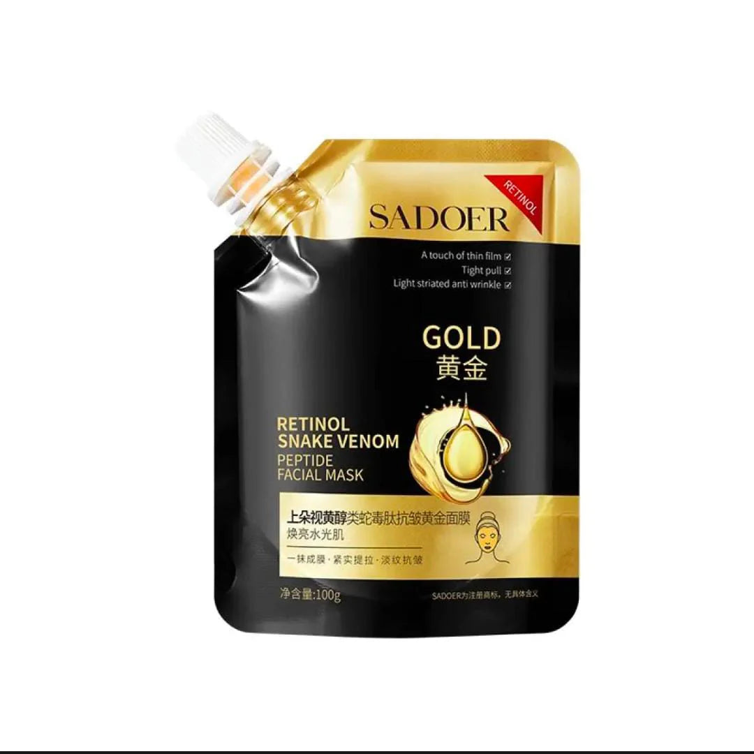 SADOER Retinol Snake Venom Peptide Gold Mask Deep Cleansing Gold