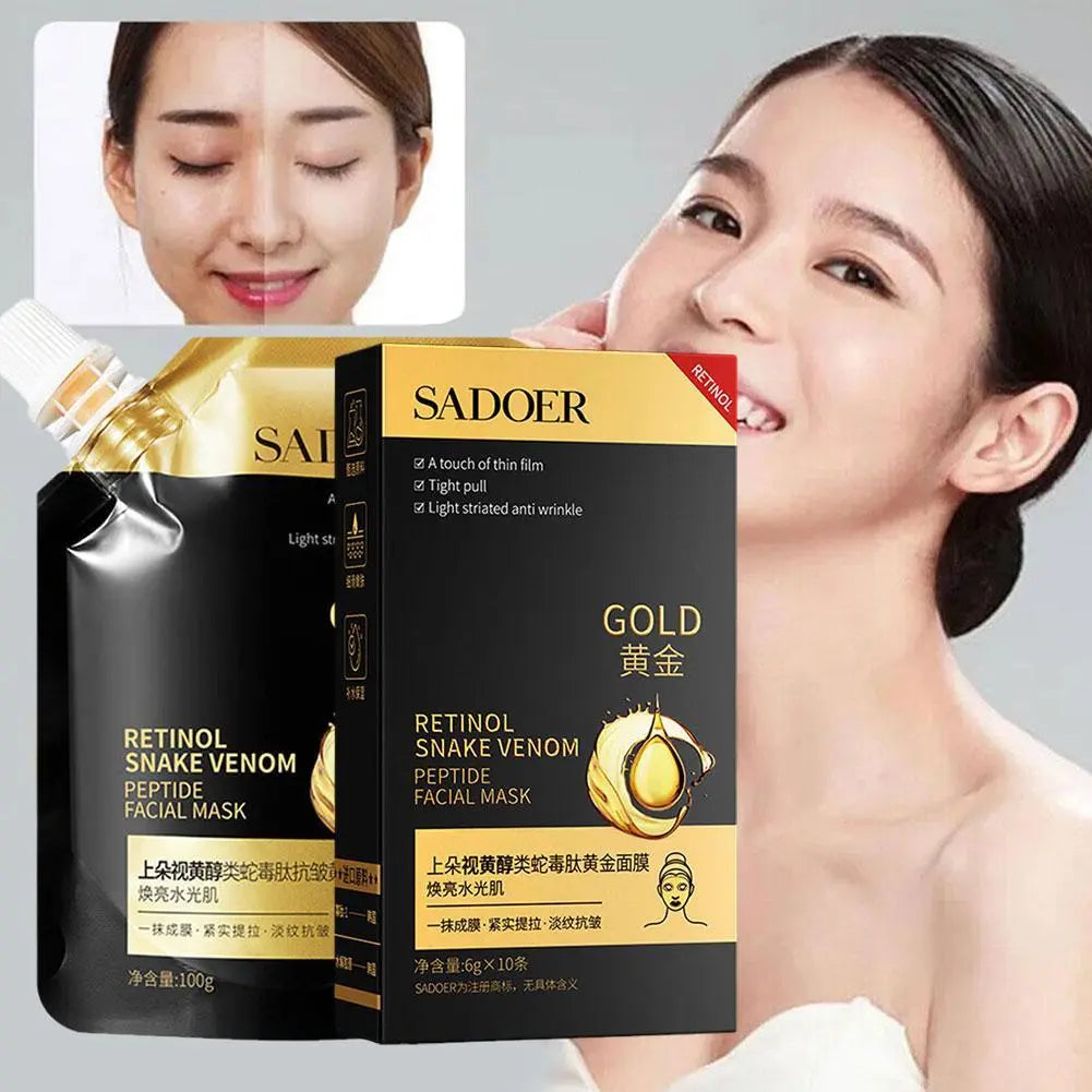 SADOER Retinol Snake Venom Peptide Gold Mask Deep Cleansing Gold