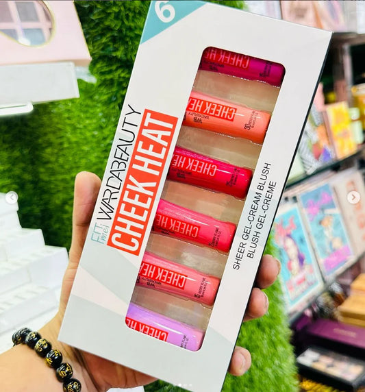 Cheek Heat Blush and Lip Tints (SET OF 6)