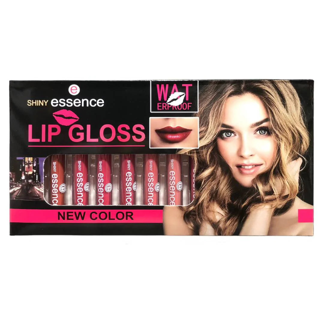 Shiny Essence Lip Gloss New Color Waterproof Pack Of 12