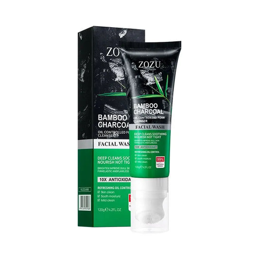 ZOZU Bamboo Charcoal Face Wash Deep Cleansing Cleanser  120g