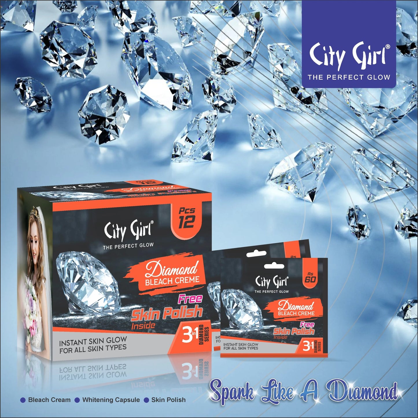 City girl Diamond-Bleach-Sachet