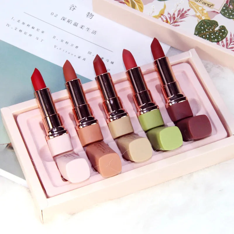 Heng Fang Smooth Magic Touch Lipstick Set of 5