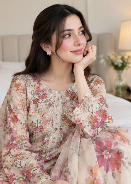 Lawn Suit Detail - Dastaan-e-Husn Wears