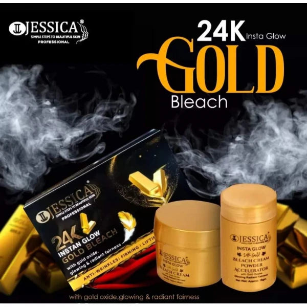 Jessica 24k gold instant glow bleach cream-