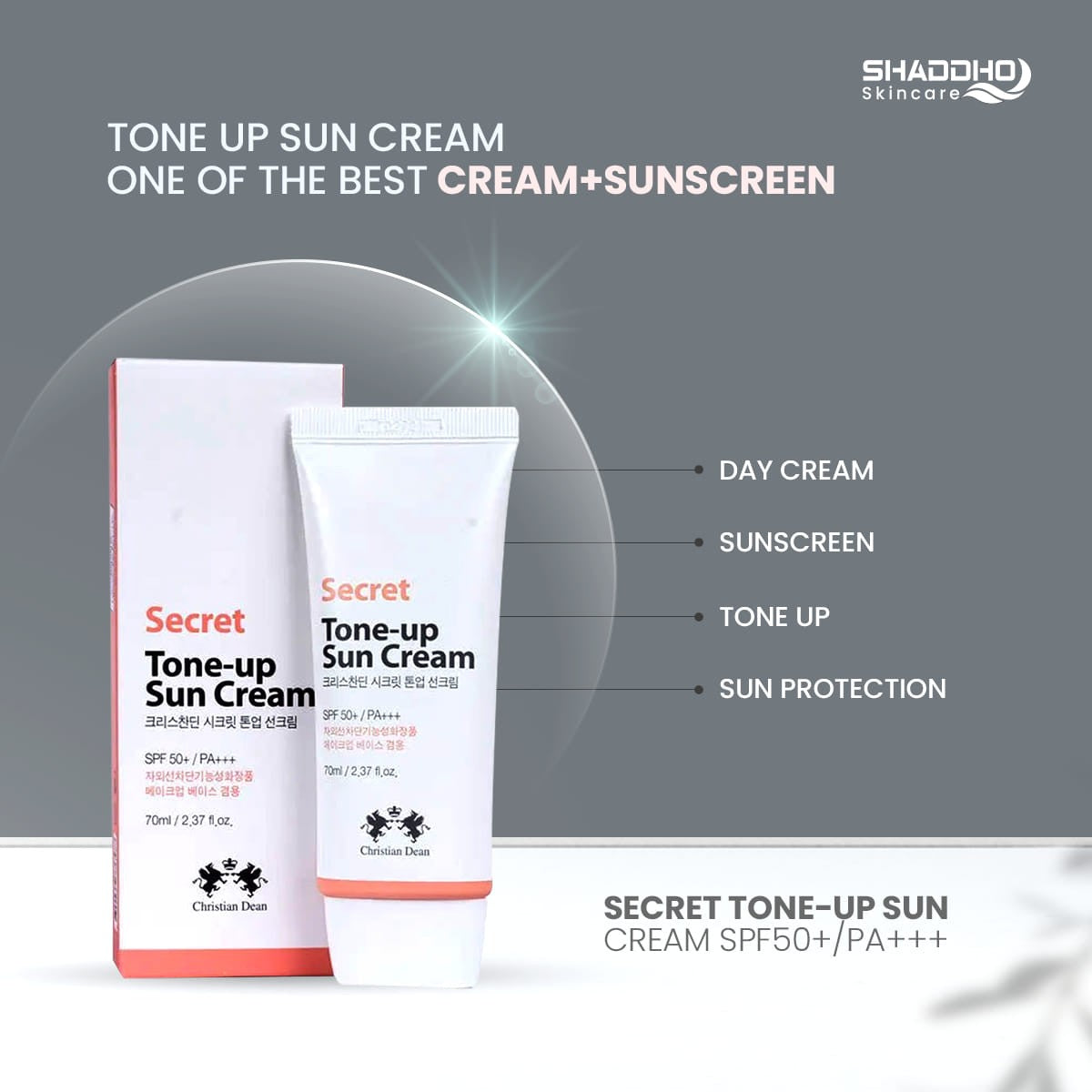 Christian Dean Secret Tone-Up Sun Cream