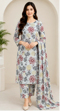 Floral Printed Khaddar 2-Piece Suit – Winter Collection
